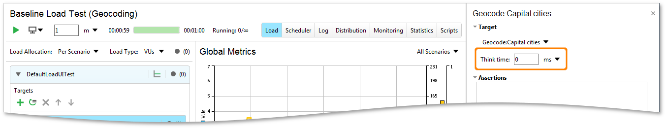 API load testing with ReadyAPI: The Think Time Field