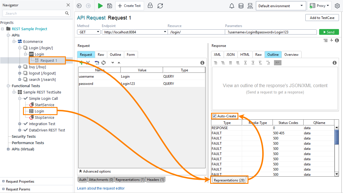 REST API coverage testing: Enabling the Auto-Create setting