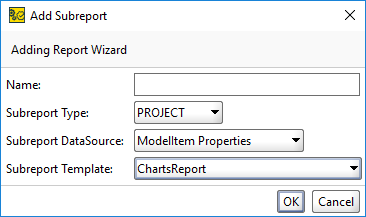 ReadyAPI: The Add Subreport dialog ReadyAPI: The Add Subreport dialog