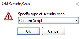 ReadyAPI: Add Scan Dialog
