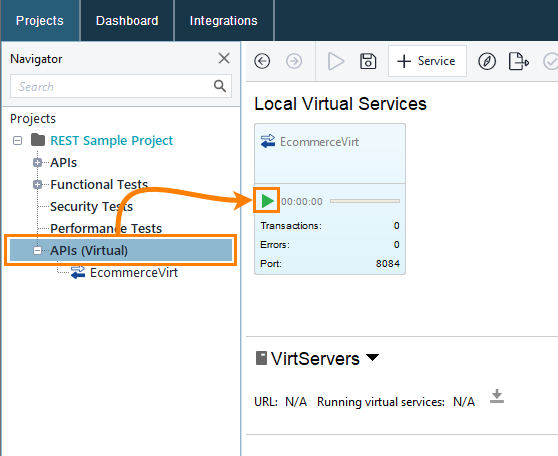 Integration with Selenium: Start virtual service Integration with Selenium: Start virtual service