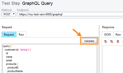 Validating GraphQL requests