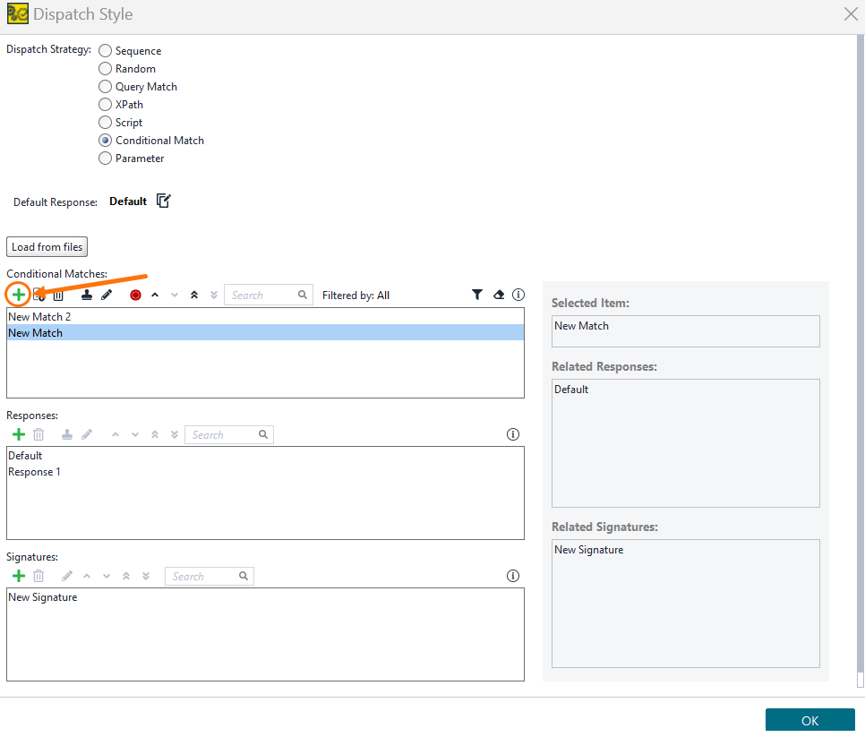 Adding a conditional match Adding a conditional match