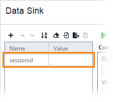 Excel DataSink Example: Adding data sink property