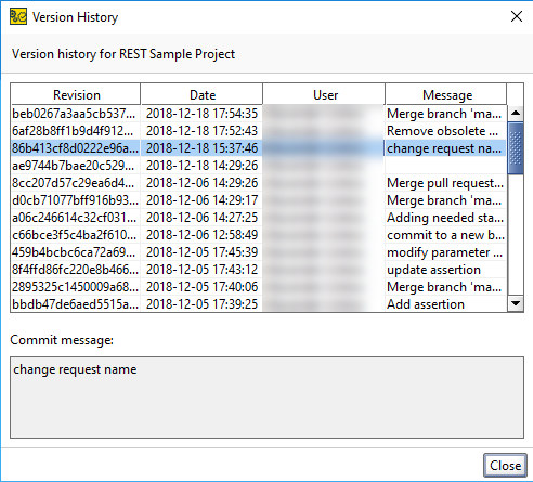 Git integration: Viewing History