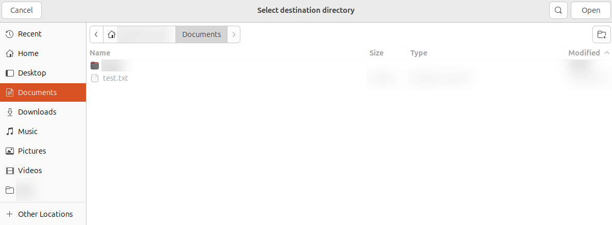 Select Directory