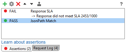 Updated Assertions view