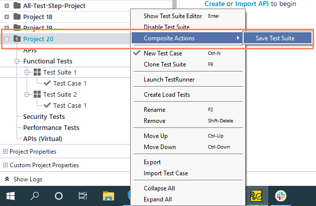 Save Test Suite Save Test Suite