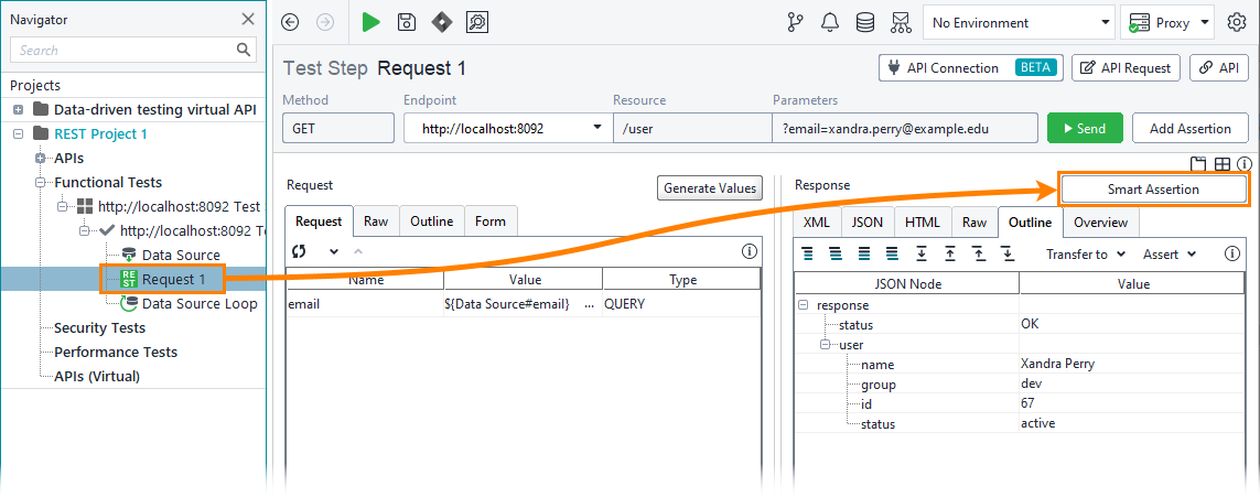 Functional API testing: Add Assertion button Functional API testing: Add Assertion button