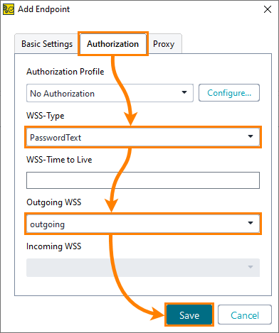 Select WSS configuration