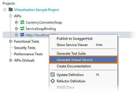 Service virtualization and API testing: Generating virtual APIs Service virtualization and API testing: Generating virtual APIs