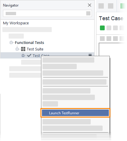 ReadyAPI: Launching the test runner from the context menu