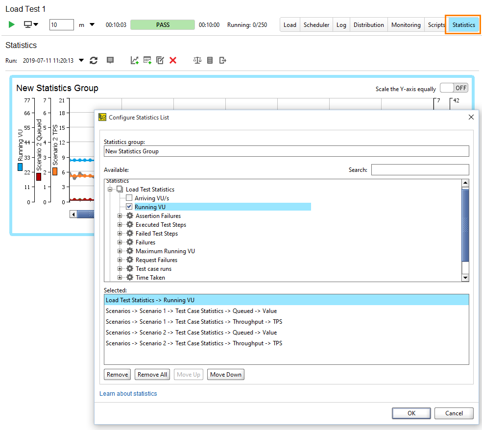 Metrics to monitor on the Statistics page Metrics to monitor on the Statistics page