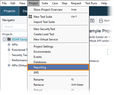 Reporing option Reporing option