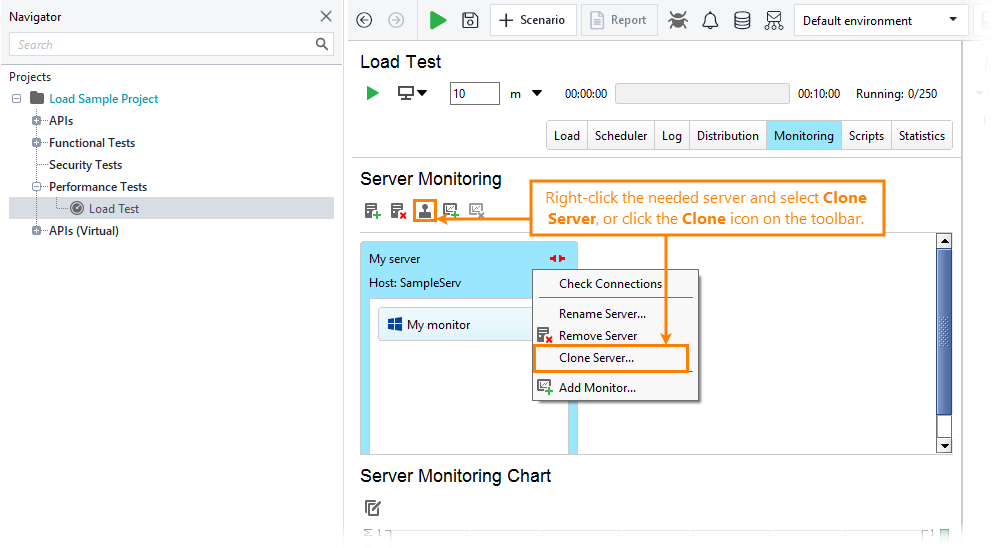 API load testing with ReadyAPI: Clone Server API load testing with ReadyAPI: Clone Server