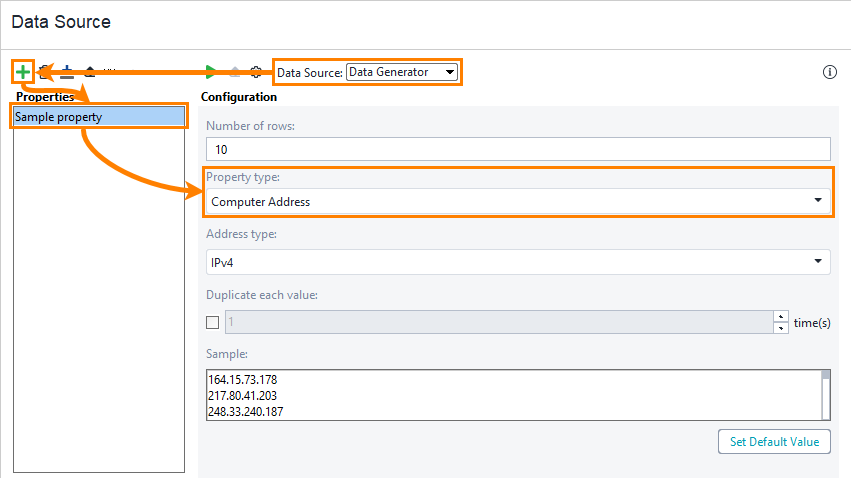 Computer Address Data Generator Computer Address Data Generator