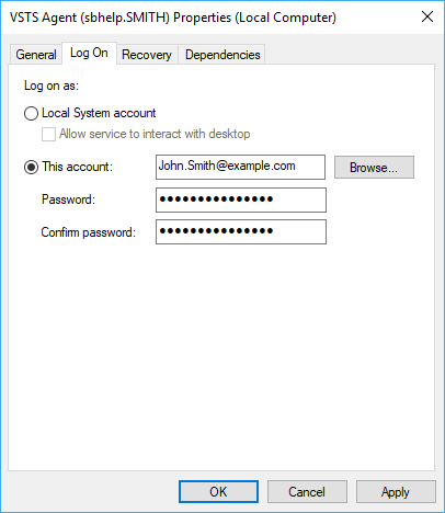 Agent service properties