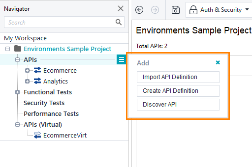 What's new in ReadyAPI 3.6.0: Add API options