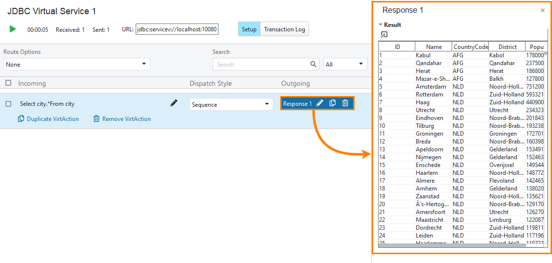 JDBC service virtualization and database testing: Edit the response JDBC service virtualization and database testing: Edit the response