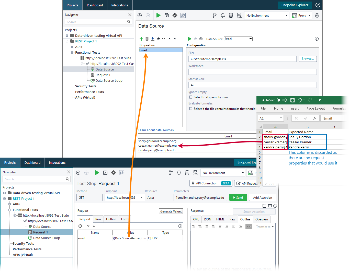 ReadyAPI: Importing properties with request properties
