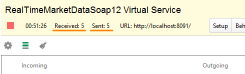 Service virtualization and API testing: Received and sent messages Service virtualization and API testing: Received and sent messages