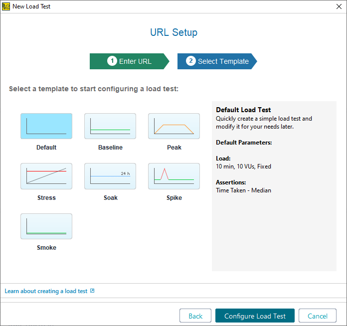 API load testing with ReadyAPI: Selecting a Template API load testing with ReadyAPI: Selecting a Template
