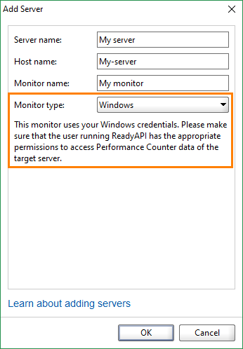 The Add Server Dialog The Add Server Dialog