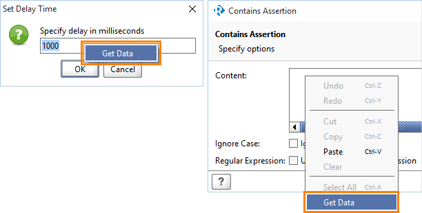 Web service testing with ReadyAPI: Get Data command