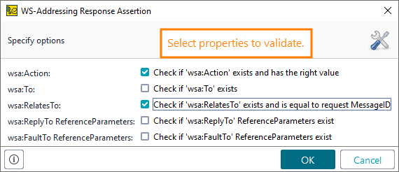 ReadyAPI: Configuring the WS-Addresing Response assertion ReadyAPI: Configuring the WS-Addresing Response assertion