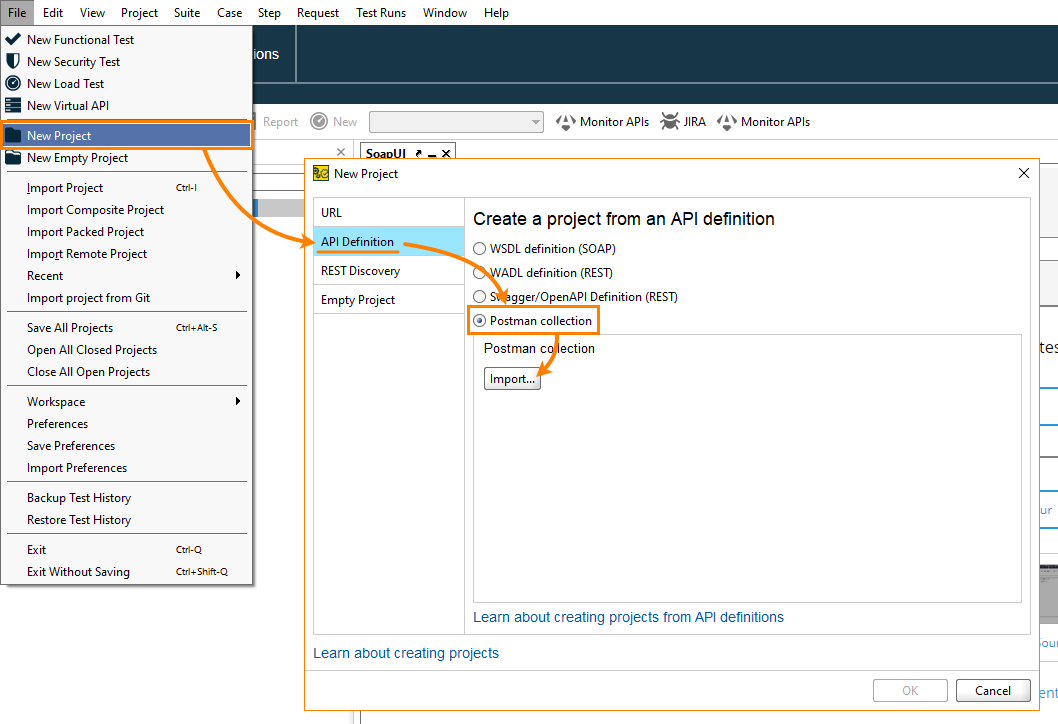 New way to import Postman collections