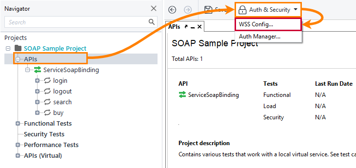 The WSS Configuration button