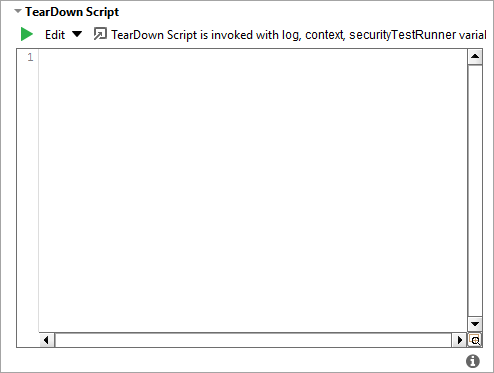 ReadyAPI: TearDown Script editor