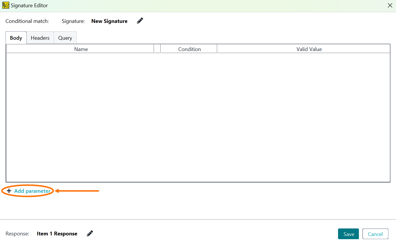 Adding Signature Parameters Adding Signature Parameters