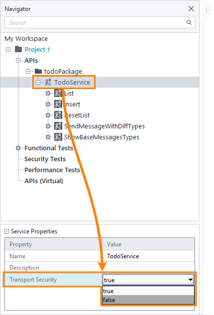 Transport Security property