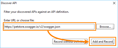 API Discovery: Specify definition