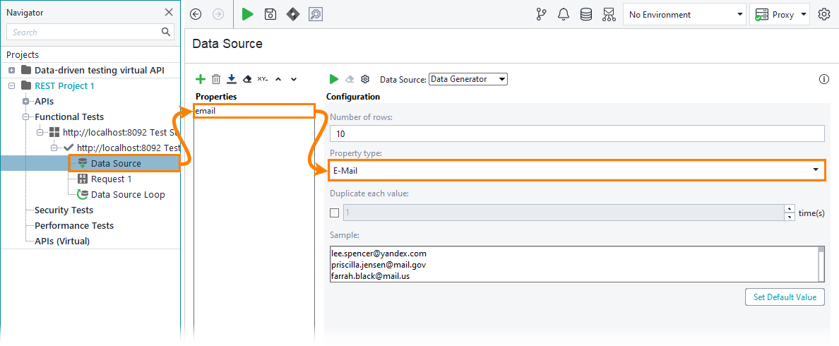 ReadyAPI: The data source step ReadyAPI: The data source step