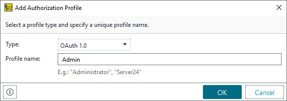OAuth 1: Add Authentication Dialog OAuth 1: Add Authentication Dialog