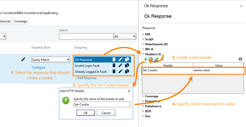 Using Cookies in ReadyAPI: Creating a cookie