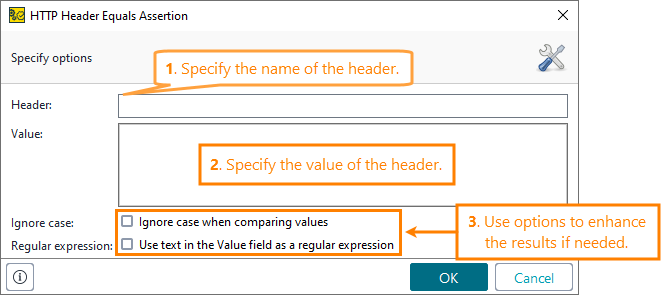 ReadyAPI: Configuring the HTTP Header Equals assertion ReadyAPI: Configuring the HTTP Header Equals assertion