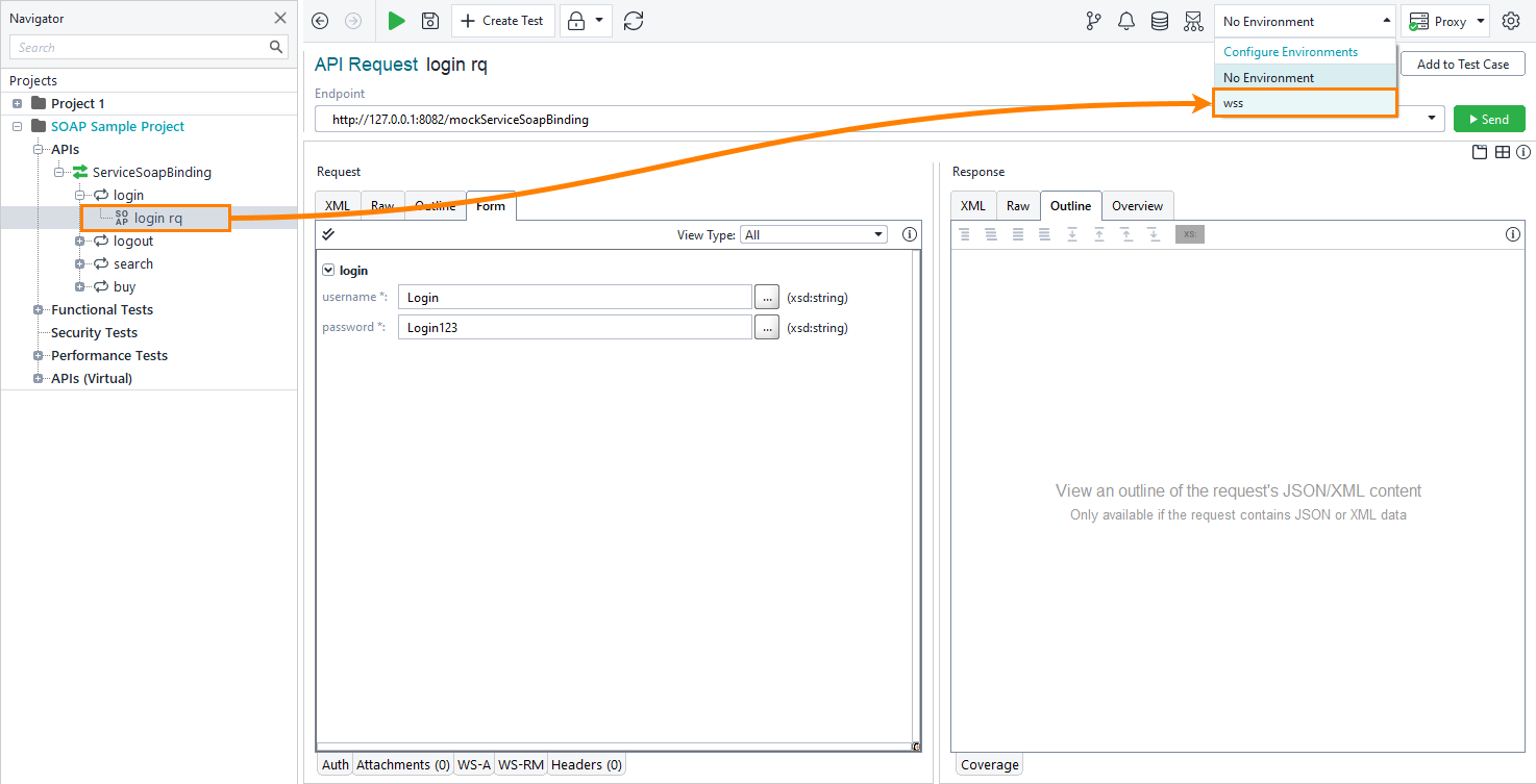 Select the environment