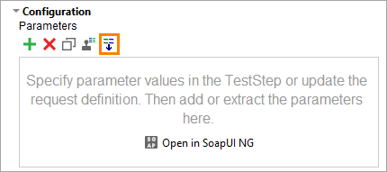 ReadyAPI: The empty parameters table