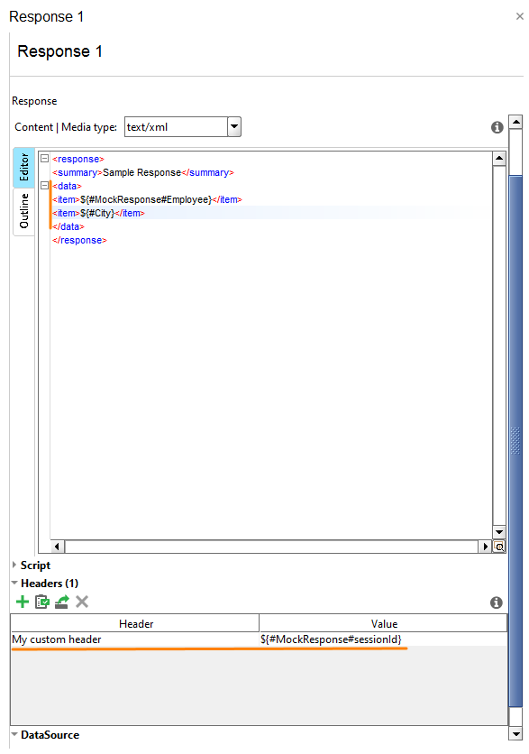 Service virtualization and API testing: Referring to data source properties Service virtualization and API testing: Referring to data source properties