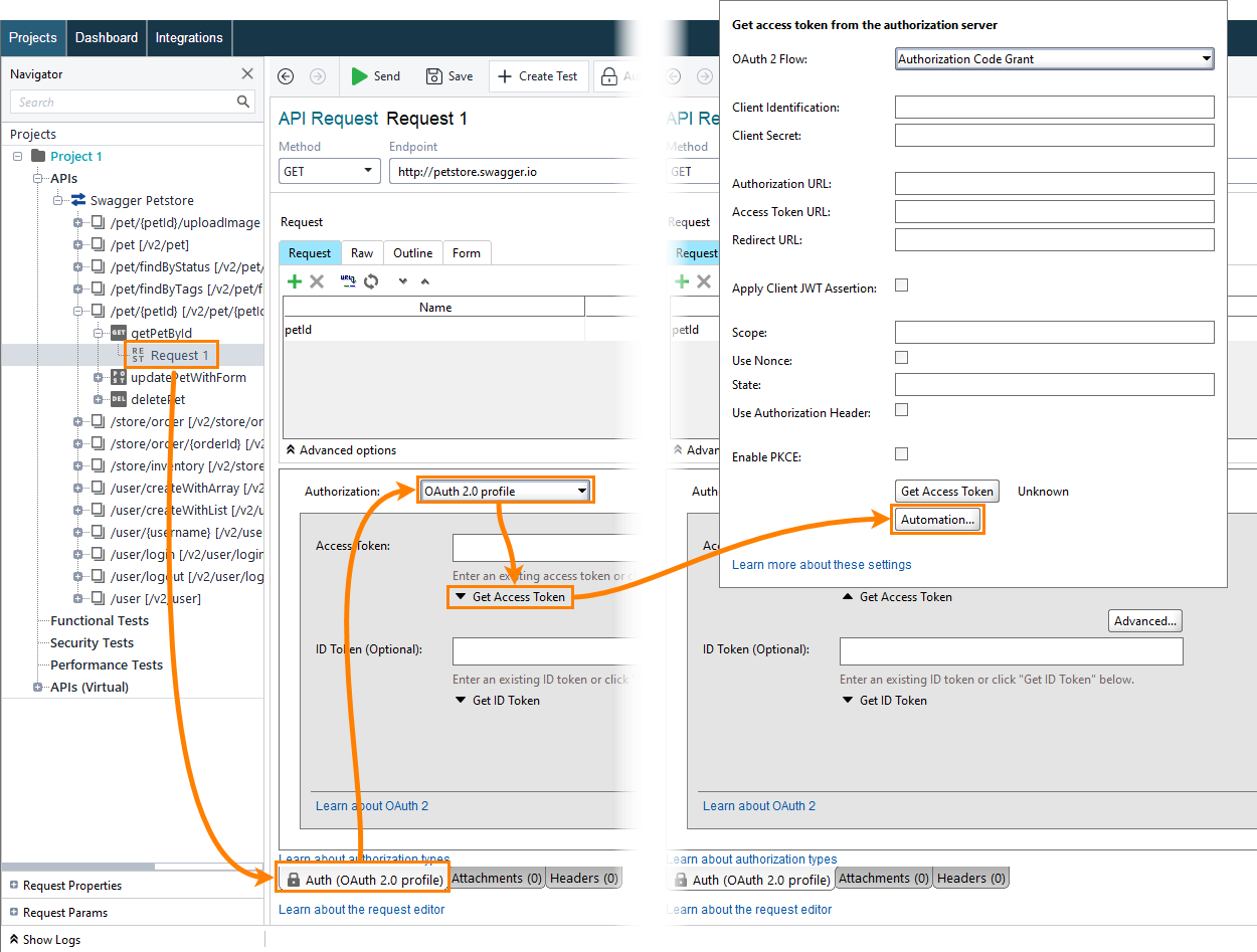 Auth panel Auth panel