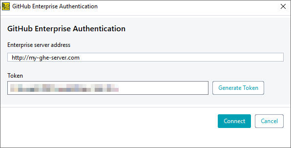 Add a Git account: Connect a GitHub Enterprise account