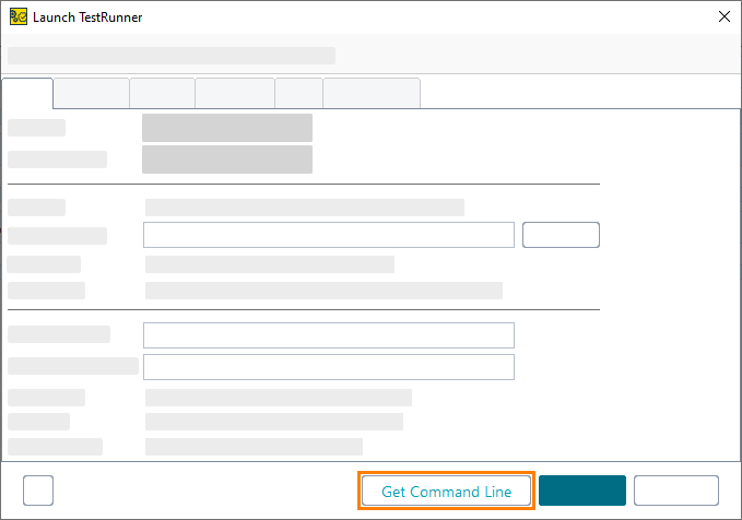 The Get Command Line button