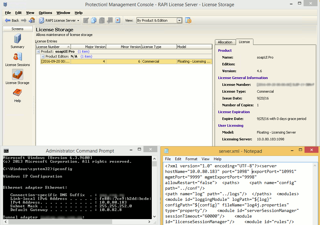 License location information License location information