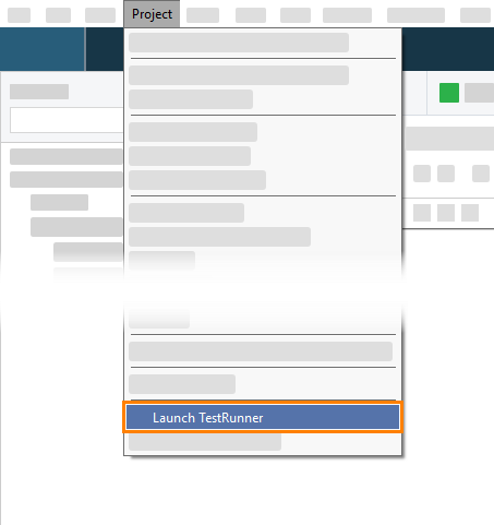 ReadyAPI: Launching the test runner from the Project menu