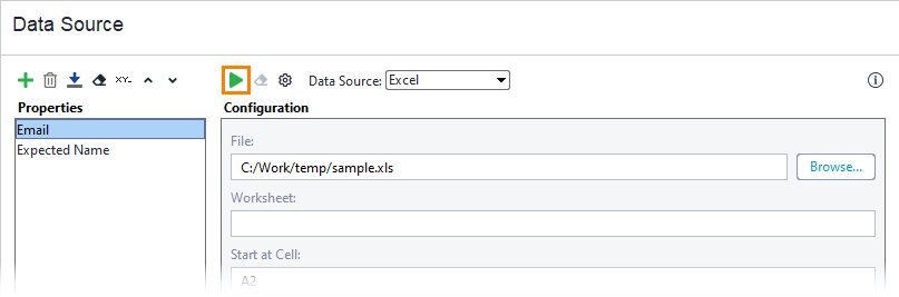 ReadyAPI: Running the data source with the Data Log ReadyAPI: Running the data source with the Data Log