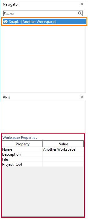 Workspace properties