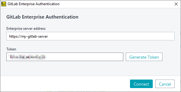 Add a Git account: Connect a GitLab Self-Managed account